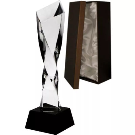 Glass trophy