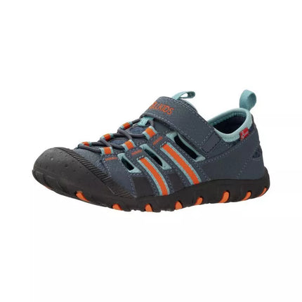 Trollkids Vaikiski Sandefjord Sandal XT Tamsiai mėlyna/Pilkšvai Turkio/Ryškiai Oranžinė Vaikiški Sportiniai Sandalai Berniukams/Mergaitėms (668-110)