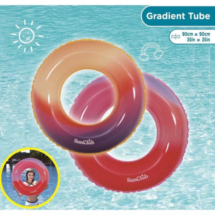 GRADIENT SWIMMING RING 90CM 35461 RED