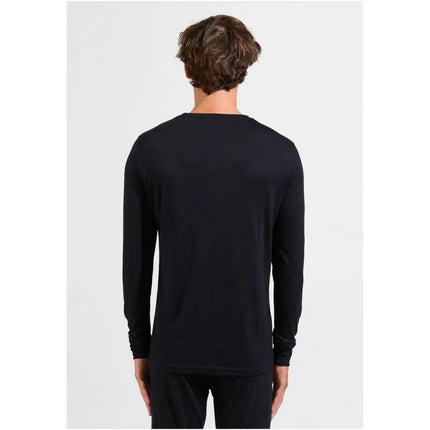 Odlo BL TOP crew neck l/s MERINO 200 men's t-shirt size M Black