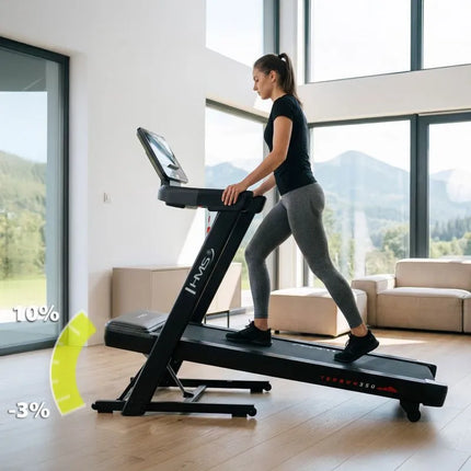 TERRUN350 HOME TREADMILL WITH BI-DIRECTIONAL HMS INCLINE ADJUSTMENT