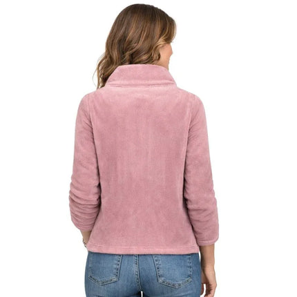 Geographical Norway moteriškas flisinis džemperis Ticarina Old Pink Db Lady 0124 šviesiai rožinis (WZ8083F/GN-Light pink)