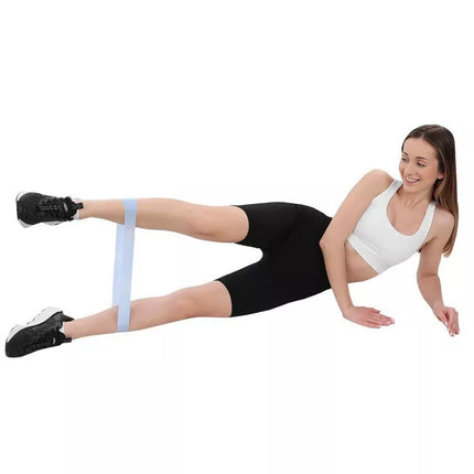 Rinkinys mini mėlynų pasipriešinimo gumų 5 viename CrossFit ENERO FIT