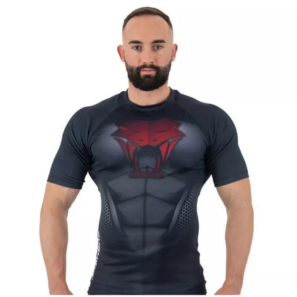 The "Snake" compression Rashguard shirt is made of DBX MORE DRY M material.