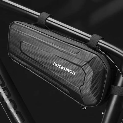Rockbros B66 vandeniui atspari dviračio tašė ant rėmo - juoda