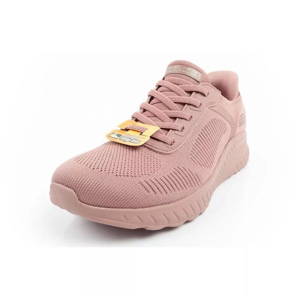Skechers Bobs Squad-Chaos moteriški patogūs SLIP-INS rožiniai sportbačiai