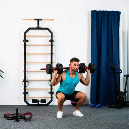 HMS SGN140 6-in-1 weight set (barbell, dumbbells and kettlebell) 40kg