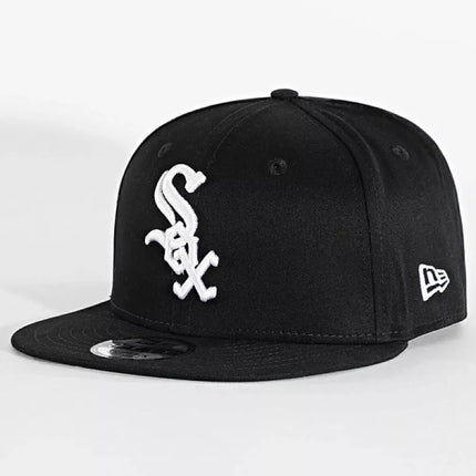 Čikagos "New Era" "Sox" Madinga Juoda Sportinė "Full-Cap" Kepuraitė