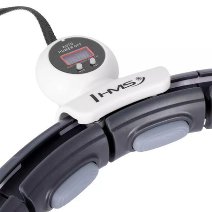 HHM15 HULA HOP BLACK WITH MAGNET AND WEIGHT + HMS COUNTER
