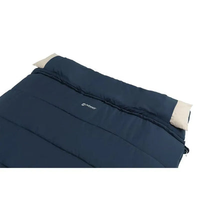 Outwell Contour Lux Double Adult Rectangular Polyester Sleeping Bag Blue