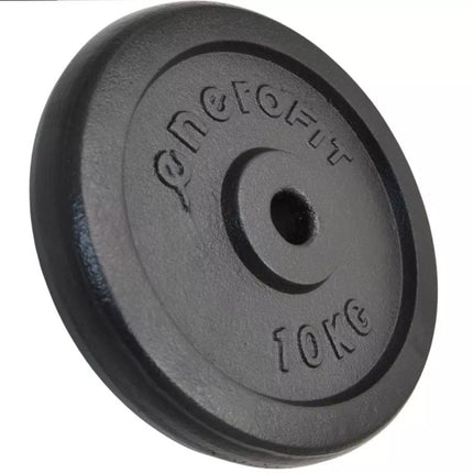 JUODO KETVIMO SVARMUO 10KG ENERO FIT Ø26.5 1 vnt.