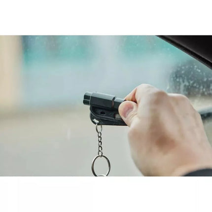 GUARD LifeGuard Rescue Tool - Whistle, Seatbelt Cutter, Glass Breaker (YC-004-BL)
