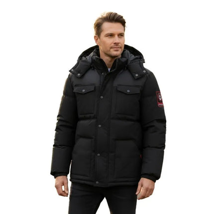 Geographical Norway men's jacket BAREDA DB BLACK MEN 096 BLACK (WY3882H/GN-NOIR)