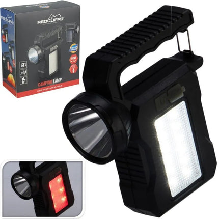 Flashlight Camping Lamp USB Charging and Solar Redcliffs