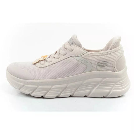 Skechers moteriški sportiniai batai Bobs B Flex SLIP-INS kreminiai patogūs