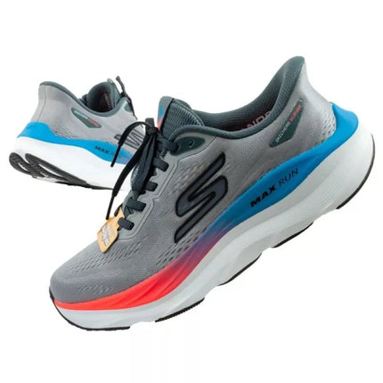 Skechers Max Run vyriški sportiniai bateliai, pilki, SLIP-INS