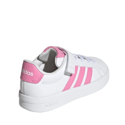 Adidas Grand Court 3.0 kids' shoes white and pink JP9371