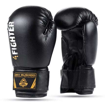 6oz bokso pirštinės vaikams – 4Fighter juodos