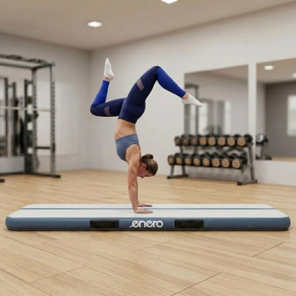 AIR TRUCK GYMNASTIC MATTRESS MAT ACROBATIC PATH 300X100X15CM ELECTRIC PUMP GRAY