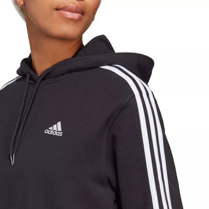 adidas Essentials 3-Stripes French Terry sutrumpintas bliuzonas su gobtuvu moterims IC8767