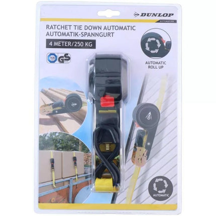 TRANSPORT LASHING STRAP WITH AUTOMATIC RATCHET 250KG 4M