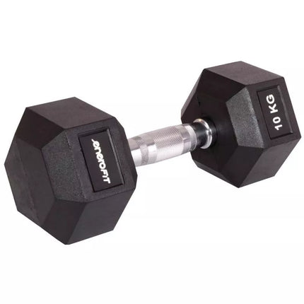HEX Guminis hantelis 10 KG ENERO FIT