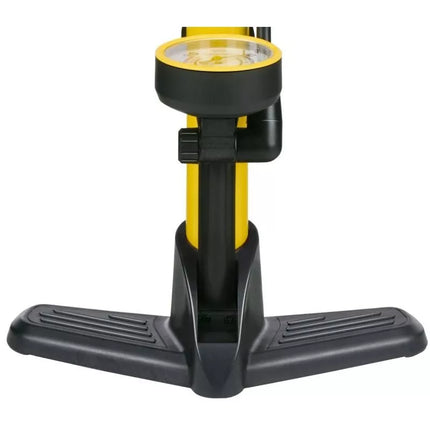 DUNLOP Dirbtuvių Dviračio Pompa su manometru, 230PSI (16BAR), Geltona
