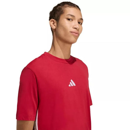 adidas Essentials 3-Stripes Men's T-Shirt Red KD4865