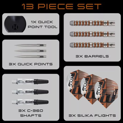 Harrows LUKE WOODHOUSE SERIES 3 90% steeltip darts