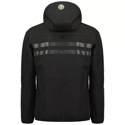 Geographical Norway ROYAUTE BLACK / GREEN DB MEN 068 BLACK / GREEN men's softshell jacket (WY8026H/GN-NOIR / VERT)