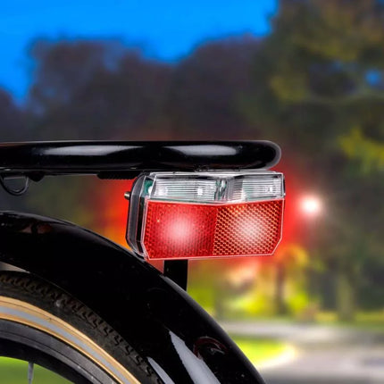 DUNLOP 3 LED SMD REAR BIKE LIGHT DYNAMO POWERED