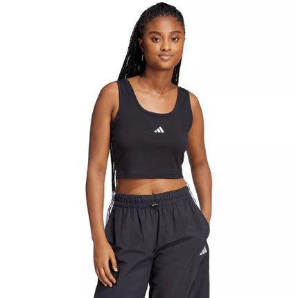 adidas Essentials marškinėliai su mažu logotipu iš medvilnės, moteriški JE1321