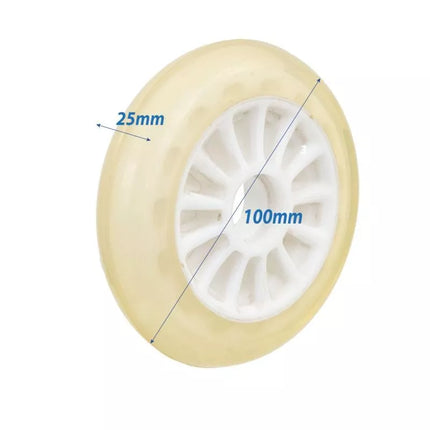 PU SCOOTER WHEEL 100MM WHITE