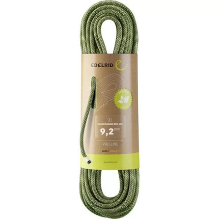 EDELRID Virvė hummingbird eco dry 9.2mm 70m - naktinis citrusas