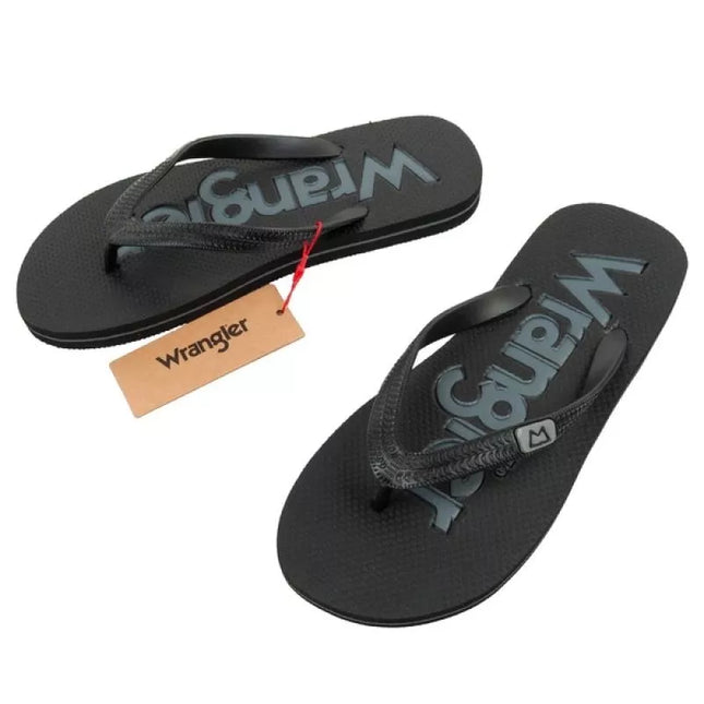 Wrangler vyriški flip-flop'ai Cole Flipflop juodos