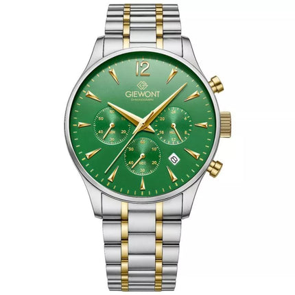 Giewont Chronograph Safyrinis Žalias Vyriškas Laikrodis GW6310-B6