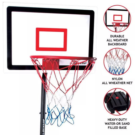 DUNLOP ADJUSTABLE BASKETBALL SET 1.65-2.05M 3IN1