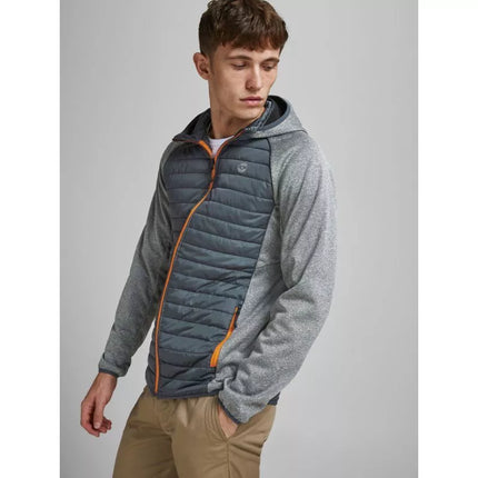 Jack&Jones JJEMULTI QUILTED JACKET 12182242 GREY MELANGE/SET-IN SLE