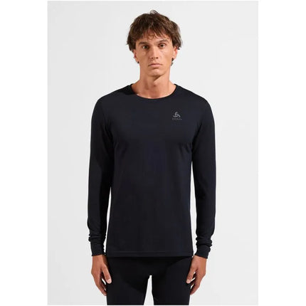 Odlo BL TOP crew neck l/s MERINO 200 men's t-shirt size M Black