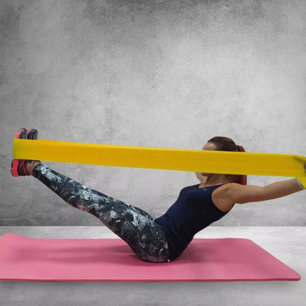 FITNESS PROFIT LONG LIGHT GUMA 200x15x0.35cm yellow DK 2227