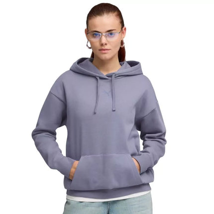 Puma ESS Centruotas Katės Logotipas Relaxed Hoody Violetinė 692917 65