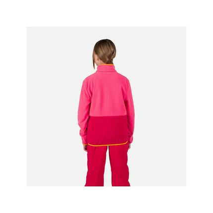 Rossignol Jr Strawpile Fleece Fz Pink Sweatshirt