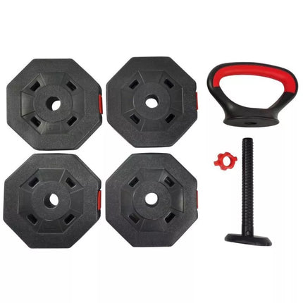Kompozitinis hantelis-svarmuo 10 kg (4x2.5 kg) EB FIT