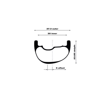 WTB Wheel CZR i30x29'' front 110x15 28 6 bolts