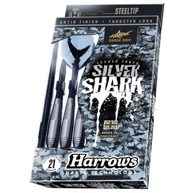Harrows Silver Shark Steeltip smiginukai HS-TNK-000013224