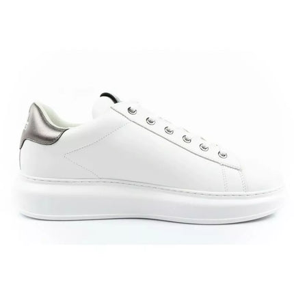 Karl Lagerfeld men's shoes sneakers Kapri natural leather white