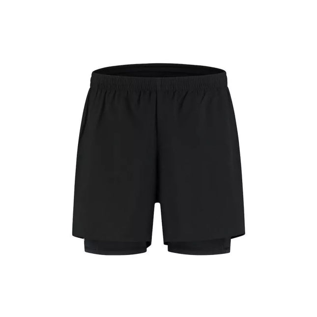 Vyriški „Rogelli“ 2-in-1 „DISTANCE“ šortai, juodi, 3XL dydis