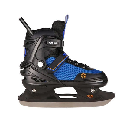 NH18188A 2in1 BLACK-ORANGE SIZE M(34-38) ROLLER SKATES WITH HOCKEY SLEEVE NILS EXTREME