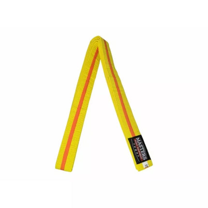 MASTERS kimono diržas geltonas su oranžine apdaila 06224-280040704