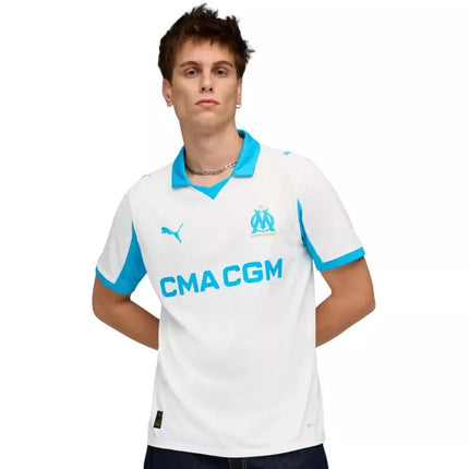 Vyrų Puma Olympique Marseille namų marškinėlių replika, balti 779801 01